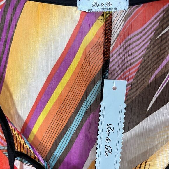 Do & Be multi color fringe sheer top size medium - Picture 10 of 13